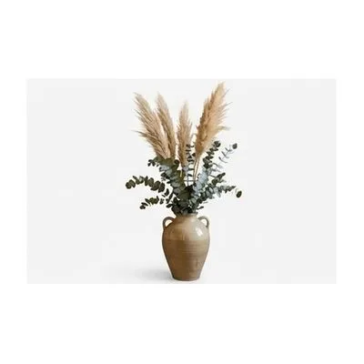 Ceramic Vase With Pampas Grass