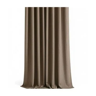 Brown Linen Curtain