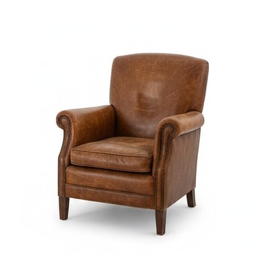 Brown Leather Armchair Vintage
