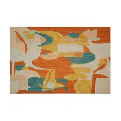 Neutral Floral Area Rug