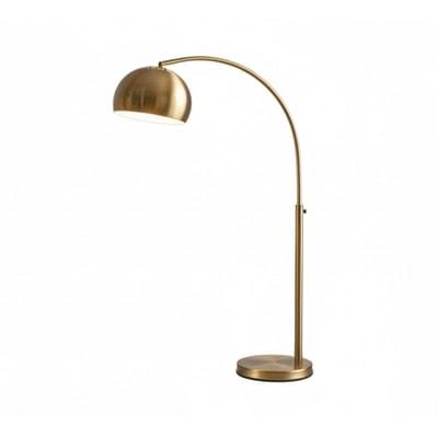 Mid Century Arc Floor Lamp Brass