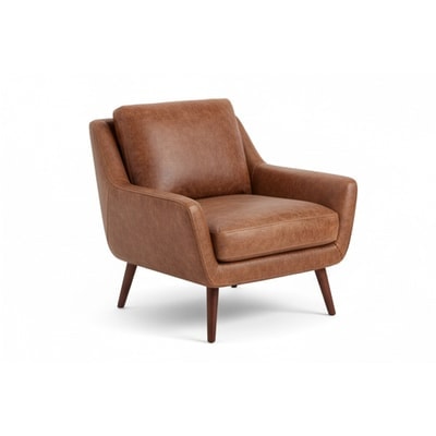 Brown Leather Armchair Modern