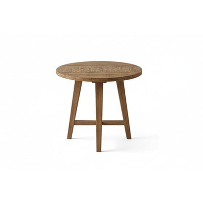 Round Wood Side Table