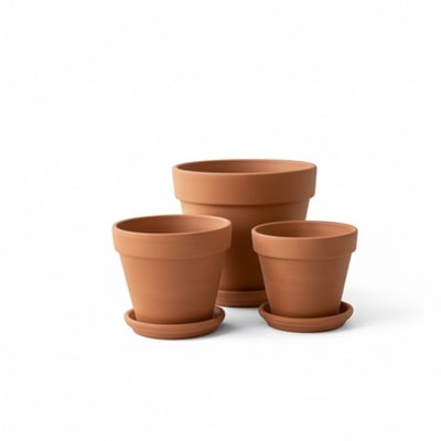Terracotta Flower Pots Set