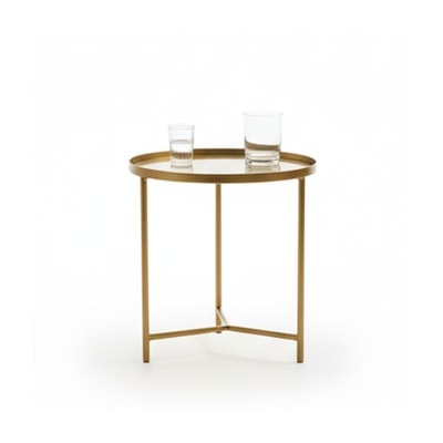 Gold Metal Side Table