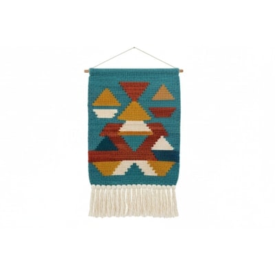 Geometric Woven Wall Tapestry