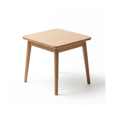 Light Brown Wooden Side Table