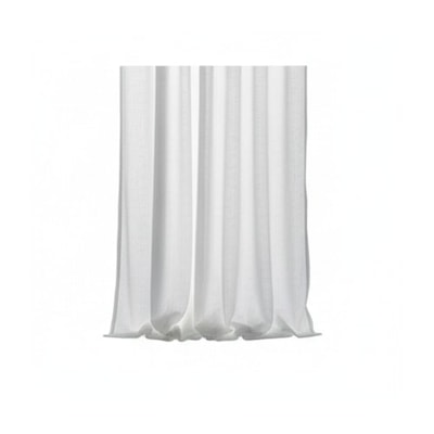 White Linen Sheer Curtain