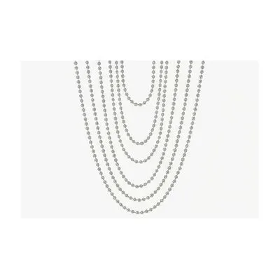 Silver-tone Beaded Curtain