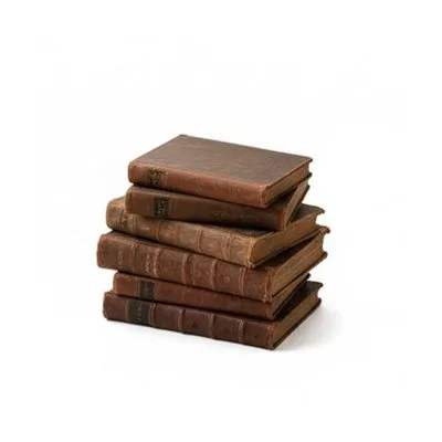 Worn Leather-bound Books