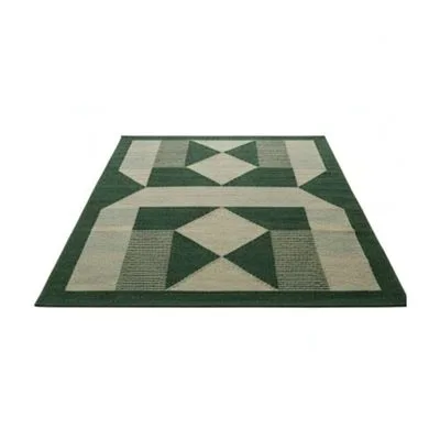 Green And Beige Geometric Area