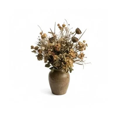 Dried Floral Arrangement In An