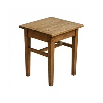 Natural Wood Side Table