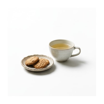 White Ceramic Teacup Saucer Set