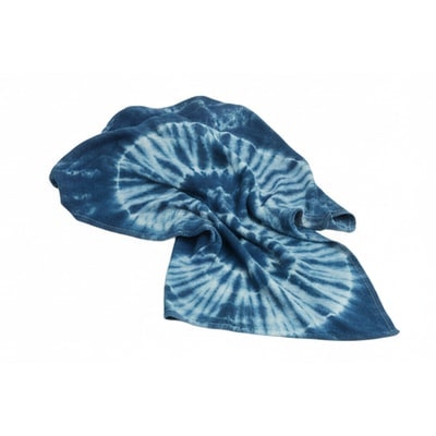 Blue Tie Dye Throw Blanket