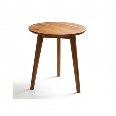 Acacia Wood Round Side Table